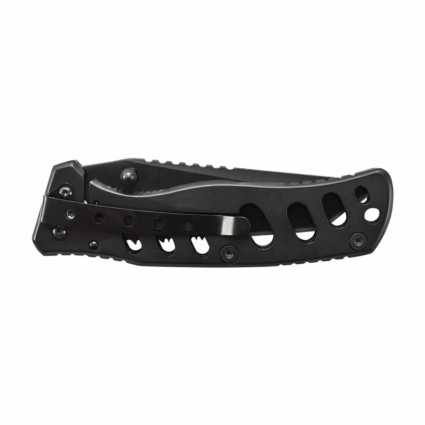 Smith & Wesson Extreme Ops CK10HBS 7.8in S.S. Folding Knife with 3.4in Serrated Tanto Point Blade and S.S. Handle for Outdoor, Tactical, Survival and EDC