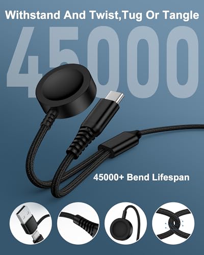 Samsung Galaxy Watch Ultra Charger Cable - Fast Charging Cord - Black