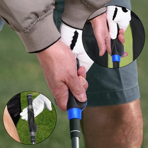 Golf Grip Trainer - Correct Hand Position Swing Aid for Right-Handed - Blue
