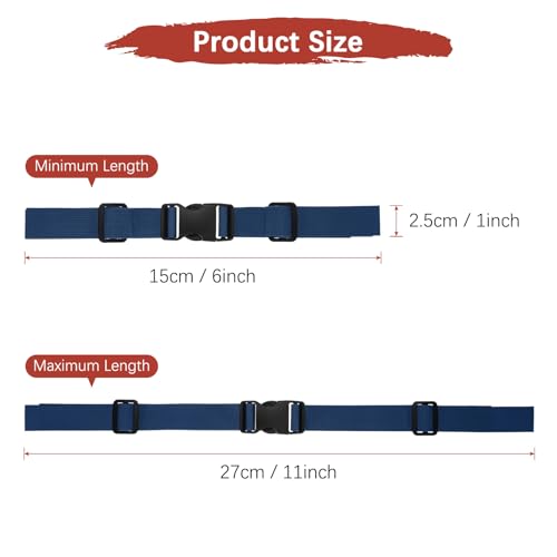 Adjustable Backpack Chest Strap - Navy Blue Sternum Strap