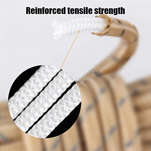 Tent Wind Ropes with Reflective Tensioners - 4pcs 13ft Black