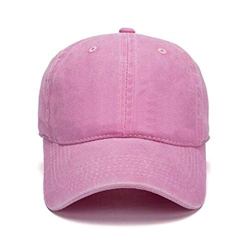 Cotton Baseball Cap for Kids - Sun Hat for Ages 2-7 Years - Pink