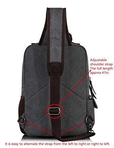 Retro Canvas Messenger Bag — Unisex Crossbody Shoulder Sling for