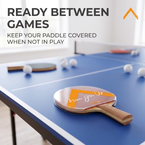 Table Tennis Racket Protective Sheets - 2 Pack of Anti-Static Rubber