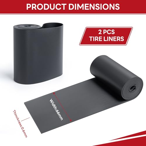Bike Rim Strips PVC 20x4.0 Tire Liners for Fat Tire E-Bikes & Mountain Bikes