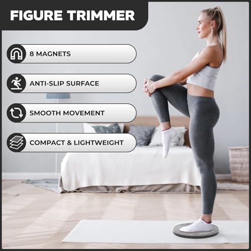 Waist Twisting Disc Exercise Board with Acupressure Nodes - Gray