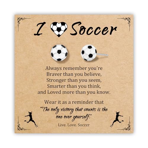 Sport Earrings for Women - Cute Soccer & Volleyball Jewelry Gifts