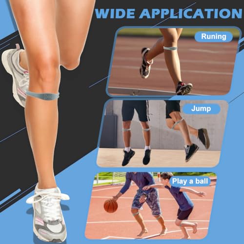Knee Support Strap for Pain Relief - 2 Pack, Silicone, Adjustable