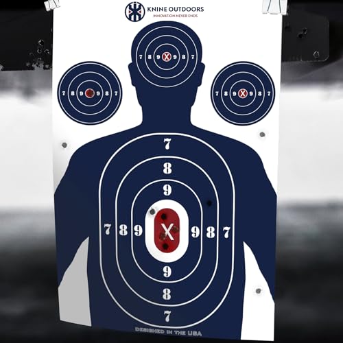 Shooting Paper Targets - 12x18 Inch Silhouette, 25 Pack