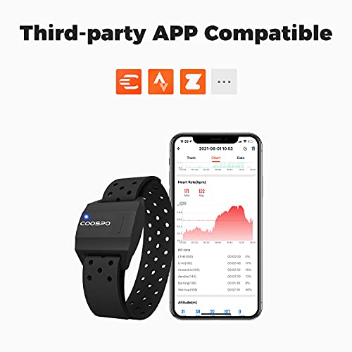 Heart Rate Monitor Armband with Bluetooth & ANT+ - IP67 Waterproof