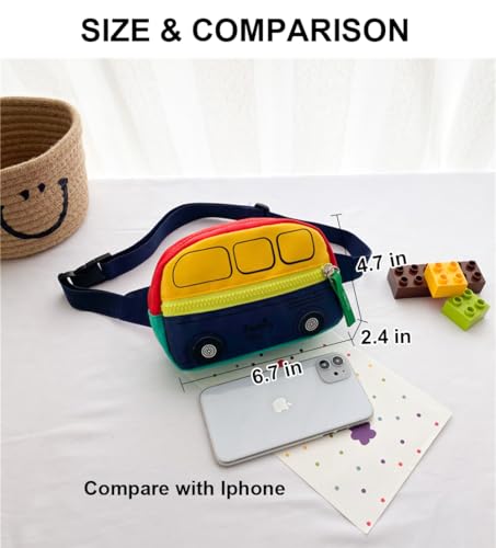 Kids Fanny Pack - Small Red Crossbody Bag for Boys