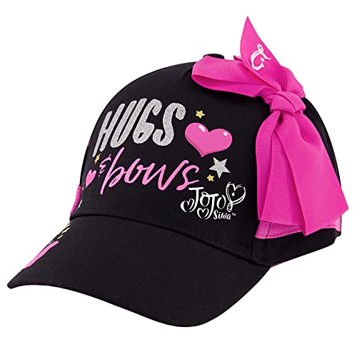 JoJo Siwa Adjustable Girls Baseball Cap - Ages 4-7 - Black