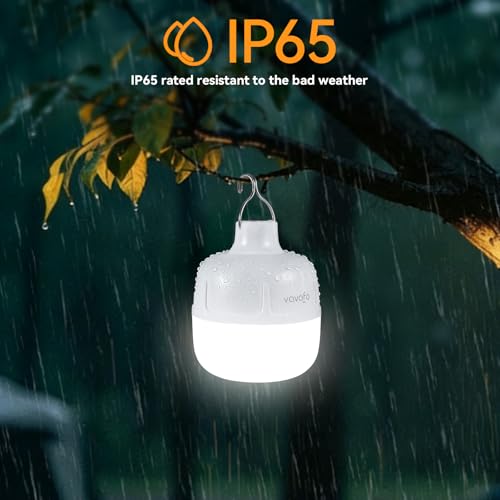 Rechargeable 20W LED Camping Lantern - 1200LM Portable Light, White
