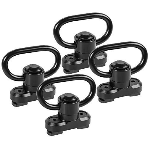 4-Pack Sling Swivel for M-Rail, Heavy-Duty Clip Adapter, Outdoor Use