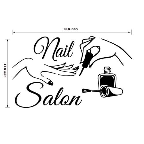 Nail Salon Wall Sticker Removeable Quote Vinyl Wall Art Decals