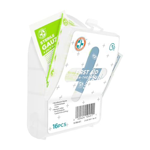 Compact 16-Piece First Aid Kit for Home, Travel, and Outdoor Emergencies
