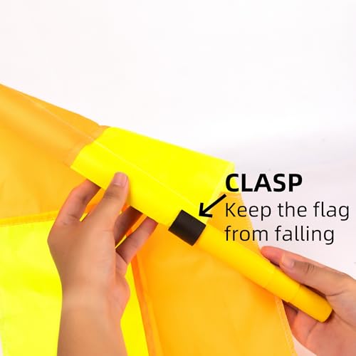 5FT Soccer Corner Flags Set of 4 - Spring Loaded Agility Poles