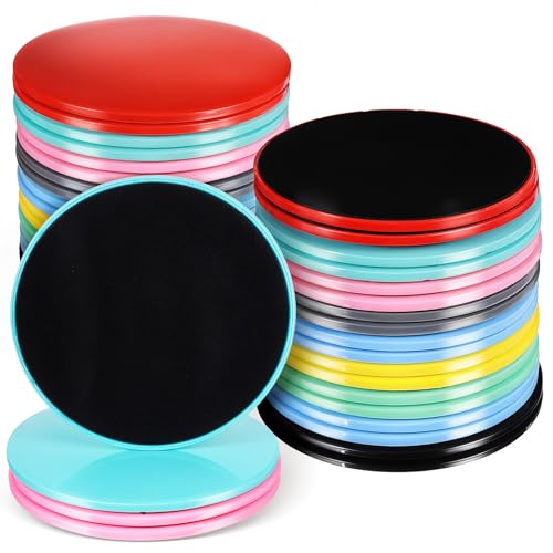 20-Pack Core Sliders for Group Fitness - Dual Sided Workout Discs