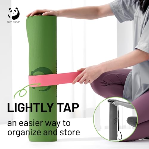 Yoga Mat Strap with Heavy-Duty Clasp - Pink