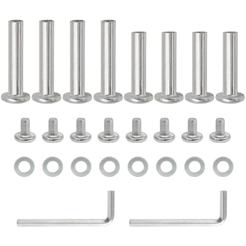 Inline Skate Wheel Axle Screw Set - 6mm Shaft - 30mm & 35mm - 8 Piece
