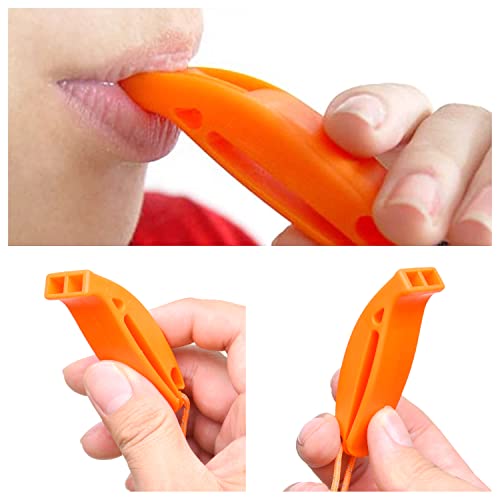 Survival Whistle & Reflective Signal Mirror Set - Outdoor Kit