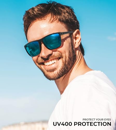 Polarized Sunglasses for Men - UV Protection, Lightweight, Classic Design
