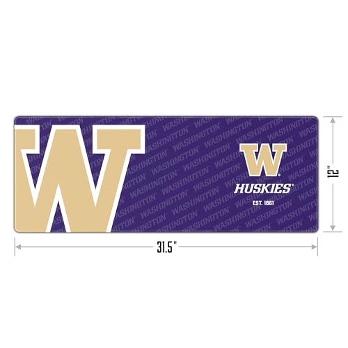 Washington Huskies Desk Pad - Water-Resistant, Non-Slip Rubber