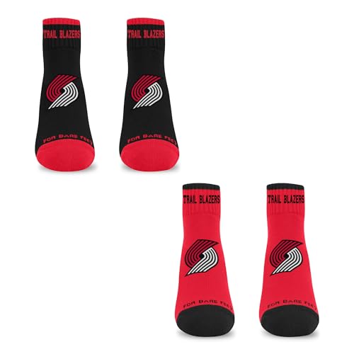 NBA Kids Front and Center 2 Pack Socks - Portland Trail Blazers