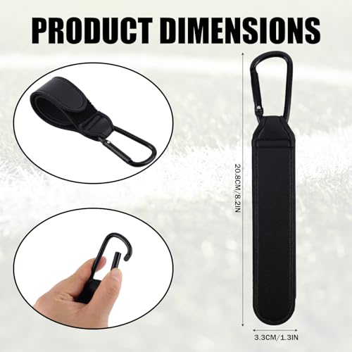 Adjustable Baseball Glove Clip for Sports Gear Drying & Storage - Black, 2 Pack