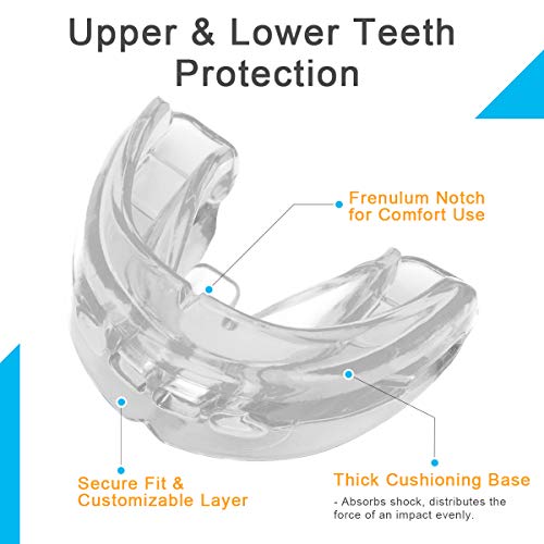 Coolrunner Double Braces Mouth Guard - Transparent Youth Sports Mouthguard