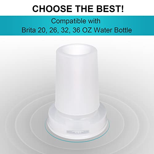 Silicone Water Bottle Mouthpiece Replacement - 4 Pack