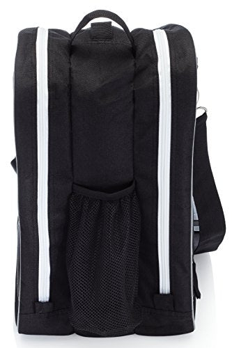 Ice & Inline Skate Bag - Large, Black with White Trim
