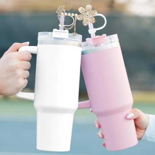 6-Piece Cute Straw Topper Set for 10mm Straws - Colorful-025
