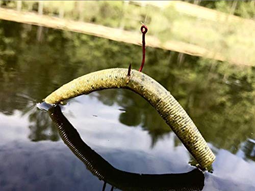 5-Inch Soft Plastic Worm Fishing Lure - Watermelon Candy