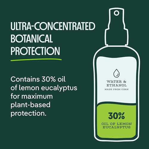 Mosquito & Tick Bug Repellent Spray - 30% Oil of Lemon Eucalyptus, 4 fl oz (Pack of 2)