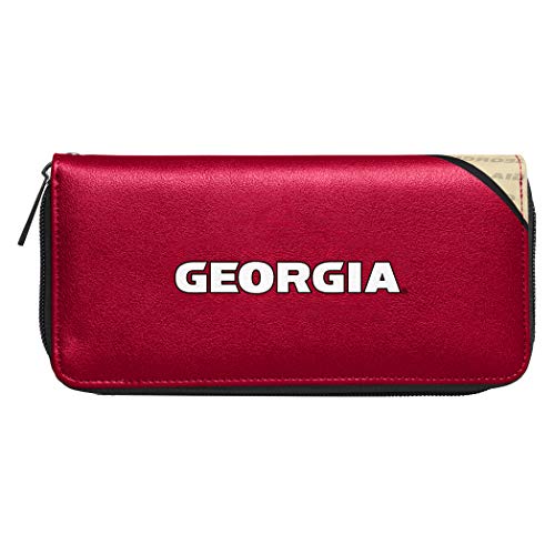 NCAA Curve Zip Organizer - Georgia Bulldogs - 8 Card Slots