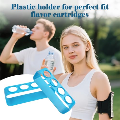 2-Pack Cirkul Flavor Cartridge Holders - Blue Acrylic Storage