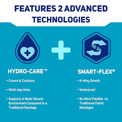 Smart-Flex Hydrocolloid Gel Pad Bandages - 1" x 3.25", 30ct