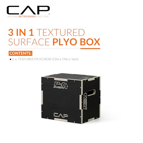 Non-Slip 3-in-1 Plyometric Box - 16in x 14in x 12in