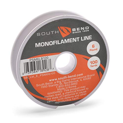 Monofilament Fishing Line 6 lb Test 100 Yard Spool