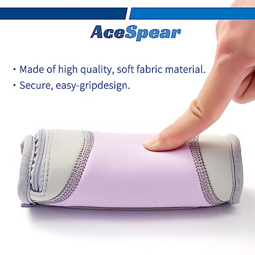 AceSpear Purple 1lb Hand Weights Pair for Women Men - Soft, Detachable Dumbbells