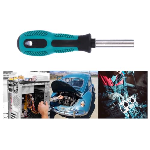 Bit Driver Handle,2 Pieces 1/4 inch Bit Driver Magnetic Screwdriver Bit Holder,6.35mm Hex 110mm Long Mini Short Strong Bit Holder Extension with Non-slip Handle Nut Driver