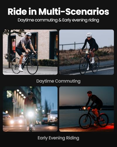 Magicshine Hori 900 Bike Light White Compatible with Garmin/Wahoo - Dual Mount, 900 Lumens, Waterproof USB-C Rechargeable