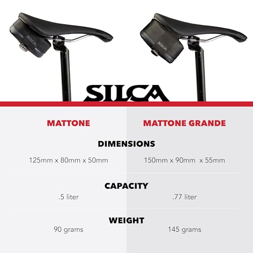Mattone Bike Saddle Bag - Small Laminated Ripstop Nylon with BOA Closure