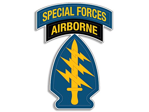Blue Army Special Forces Sticker - 3x4 inch Vinyl Decal