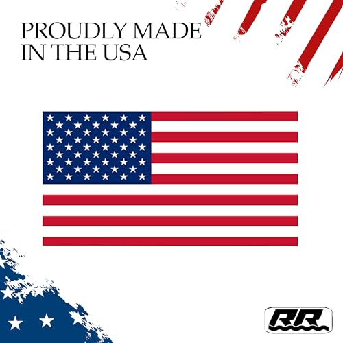 American Flag Decal Bumper Stickers - 5x3 Inch Vinyl Pack of 4