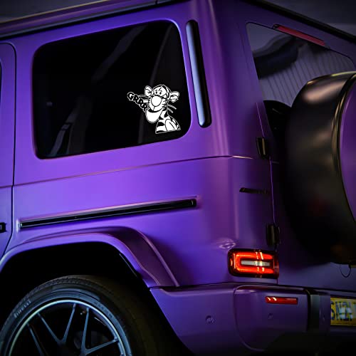 Tiger Cartoon Vinyl Decal Sticker - 5.5" x 5"