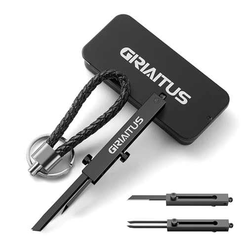 2-in-1 EDC Pocket Knife & Tweezers Multitool - Black