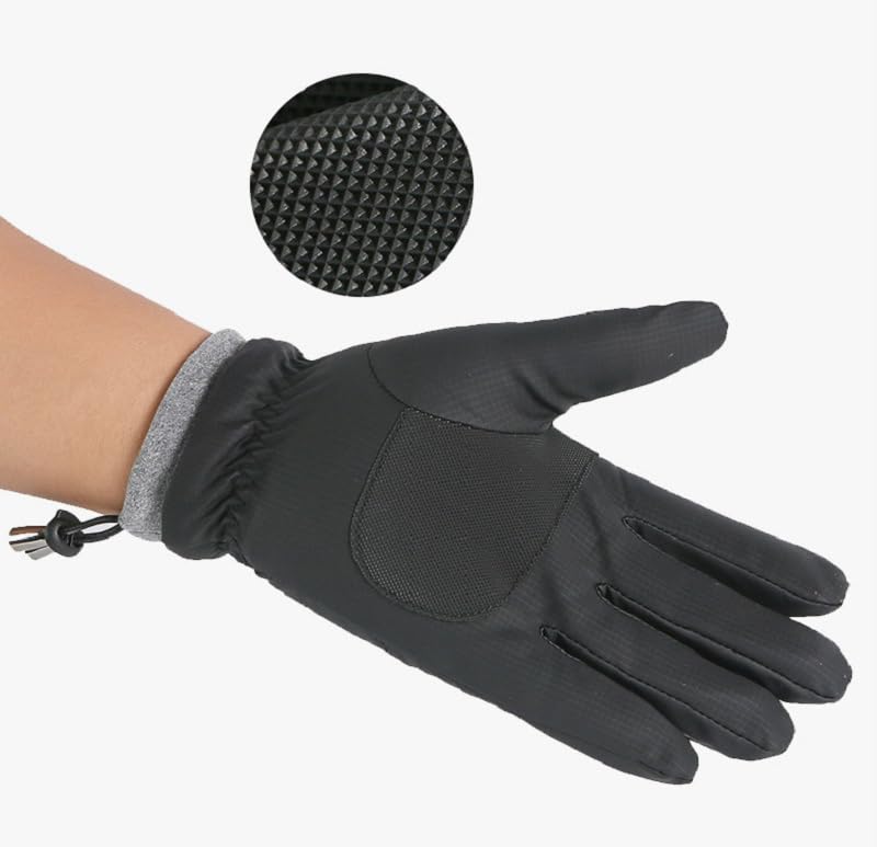 Winter Gloves for Men & Women - Touchscreen, Black