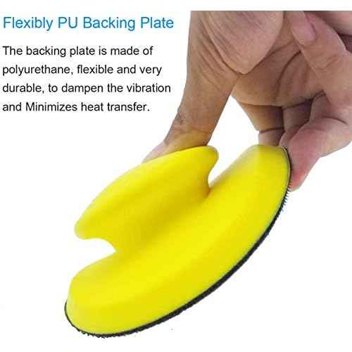 2 Pack Sanding Blocks 5 Inch Hook and Loop Sanding Block Round and Mouse Hand Sanding Block for Wood Furniture Restoration Home Arts and Crafts